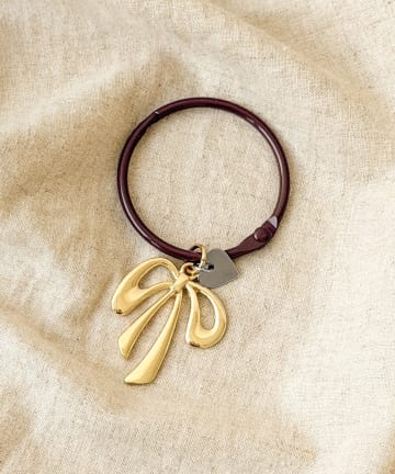 3COINS(スリーコインズ) リングカラビナリボンチャーム