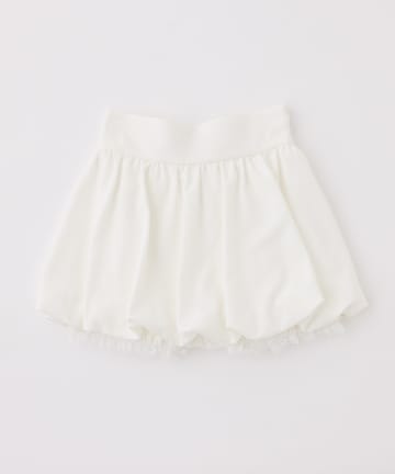 one after another NICE CLAUP(ワンアフターアナザー ナイスクラップ) レース付きバルーンミニスカート