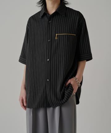 Lui's(ルイス) ストライプS/Sシャツブルゾン