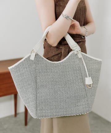 RIVE DROITE(リヴドロワ) 予約【実用性抜群】レザーパイピングラージトート