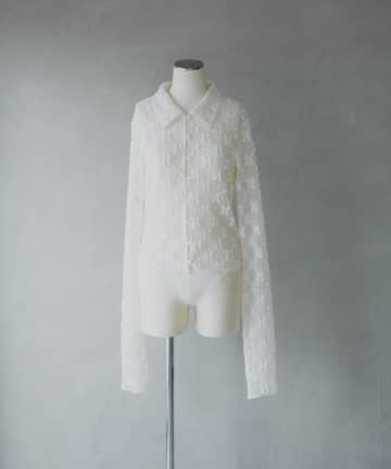Pasterip(パセリ) Mesh lace shirts cardigan