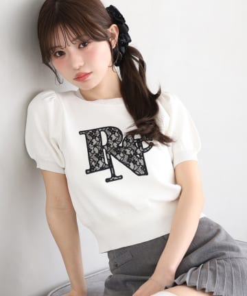 one after another NICE CLAUP(ワンアフターアナザー ナイスクラップ) レースロゴニット