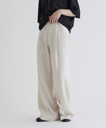 Lui's(ルイス) ジョーゼットタックワイドパンツ