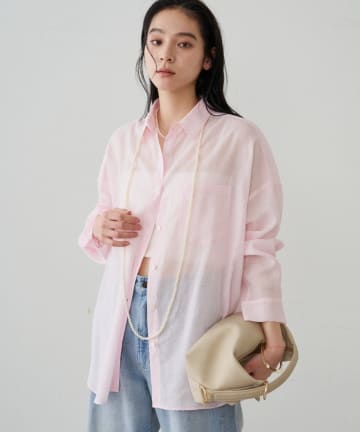 LOUNGEDRESS(ラウンジドレス) カシュクール2wayリネンシャツ