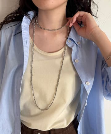 FREDY & GLOSTER(フレディ アンド グロスター) 小粒ビーズマンテルマルチネックレス