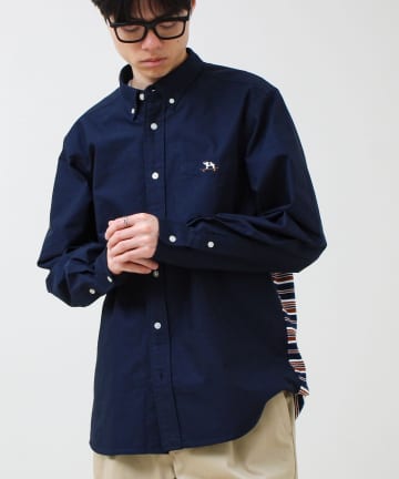 FREDY & GLOSTER(フレディ アンド グロスター) 【フレブル刺繍】ボタンダウン コンビシャツ