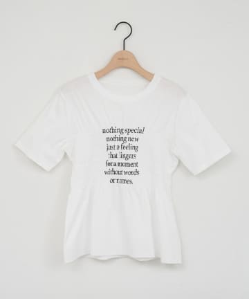 DISCOAT(ディスコート) シャーリングロゴTシャツ