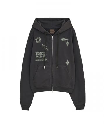 CIAOPANIC(チャオパニック) 【DEFGARMENTS/デフガーメンツ】LIZARD DOODLE HOOD ZIP UP
