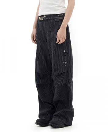 CIAOPANIC(チャオパニック) 【DEFGARMENTS/デフガーメンツ】STUD PARACHUTE PANTS