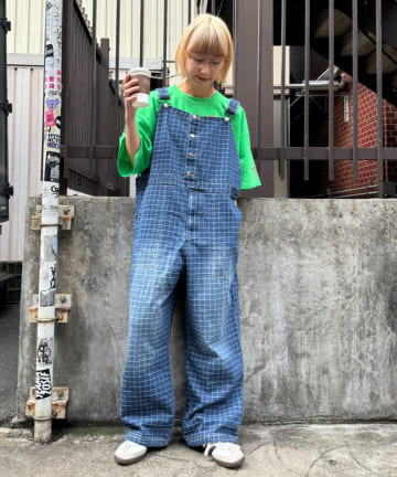 CIAOPANIC TYPY(チャオパニックティピー) 【SOUNDS GOOOOD】アソート柄デニムオーバーオール