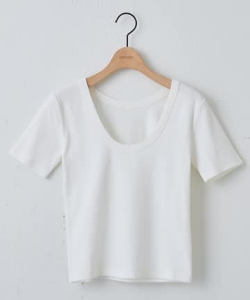 DISCOAT(ディスコート) 【WEB限定】Uネック半袖Tシャツ