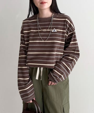 FREDY & GLOSTER(フレディ アンド グロスター) 【GEVACO/ゲバコ】ボーダー天竺ベーシックロングスリーブTシャツ