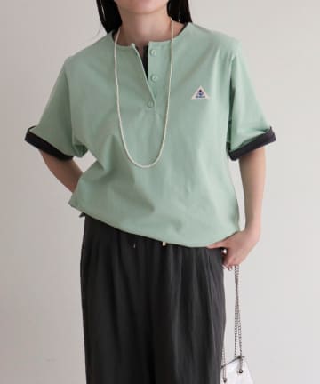 FREDY & GLOSTER(フレディ アンド グロスター) 【GEVACO/ゲバコ】別注レディースヘンリーネックTシャツ