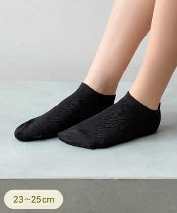 3COINS(スリーコインズ) 抗菌防臭加工メッシュスニーカー丈ソックス