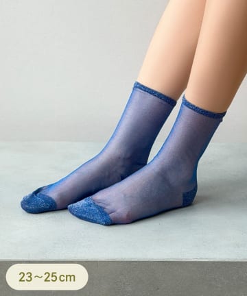 3COINS(スリーコインズ) ラメシアーソックス