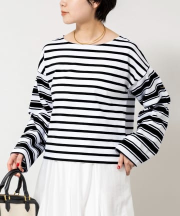 NOLLEY'S(ノーリーズ) 【Le minor/ルミノア】ボーダーロンＴ