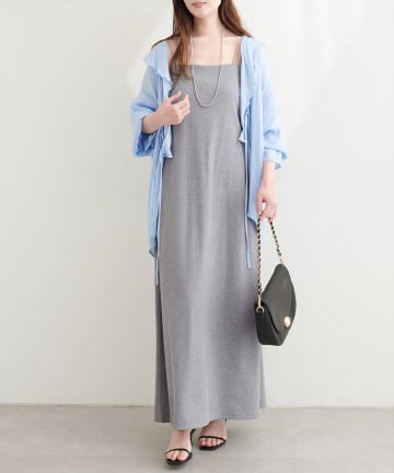 natural couture(ナチュラルクチュール) カップ付きキャミワンピース