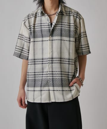 Lui's(ルイス) ブロックチェックショートスリーブシャツ
