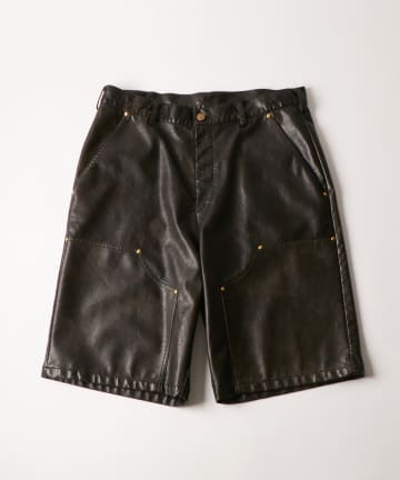WHO’S WHO gallery(フーズフーギャラリー) レザーダブルニーハーフパンツ
