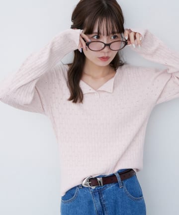 DISCOAT(ディスコート) 【umm.】WEB限定アイレットヘンリーネックプルオーバー