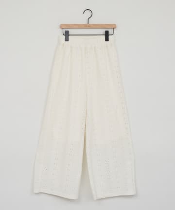 DISCOAT(ディスコート) カットレースイージーパンツ