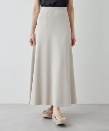 Whim Gazette(ウィム ガゼット) 【Drawing Numbers】ニットフレアロングスカート