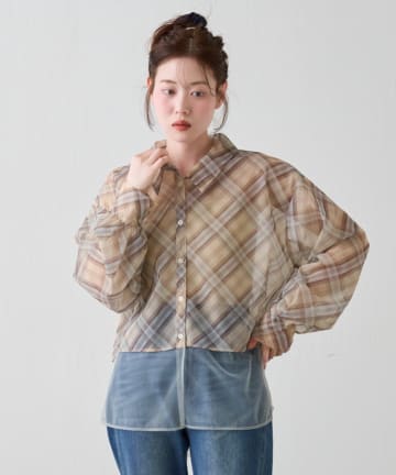 Kastane(カスタネ) 【4.5(日)0:00発売】シアーレイヤードシャツ