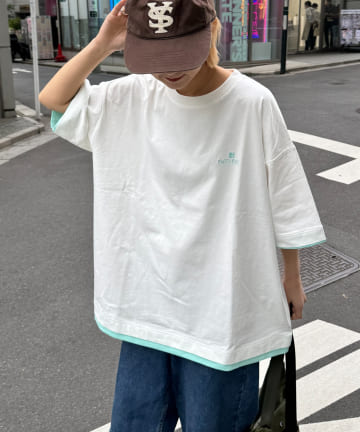 CIAOPANIC TYPY(チャオパニックティピー) 【PATTIPATTI】ユニセックスレイヤードTシャツ