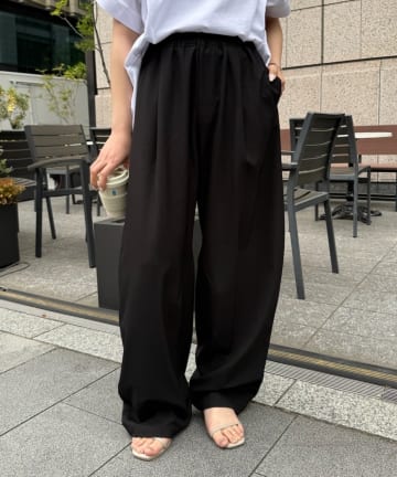 Jena　espace merveilleux(ジェナ　エスパスメルヴェイユ) 【高身長さん安心の丈感】ツイルカーブパンツ