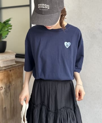 LOCUST(ローカスト) 【MLB】天竺ワンポイント刺繍T