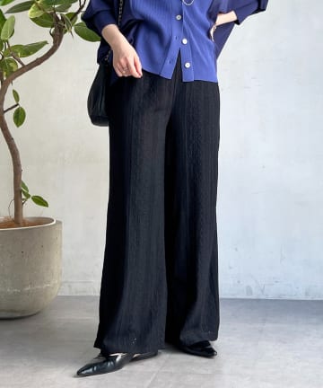 un dix cors(アンディコール) レースイージーパンツ