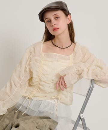 w closet(ダブルクローゼット) 【5色展開】シアードロストプルオーバー