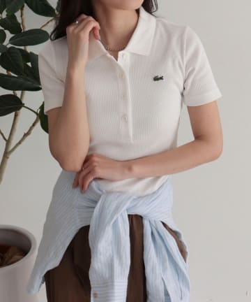 FREDY & GLOSTER(フレディ アンド グロスター) 【LACOSTE/ラコステ】ワンポイントリブポロシャツ