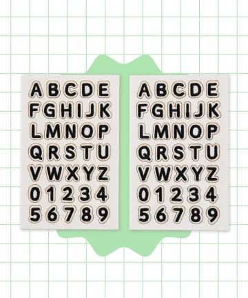 3COINS(スリーコインズ) ワッペン2シートセット