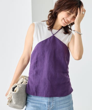 RIVE DROITE(リヴドロワ) 予約【à Nice （ア ・ニース）】ホルターネックブラウス/6月中旬お届け予定