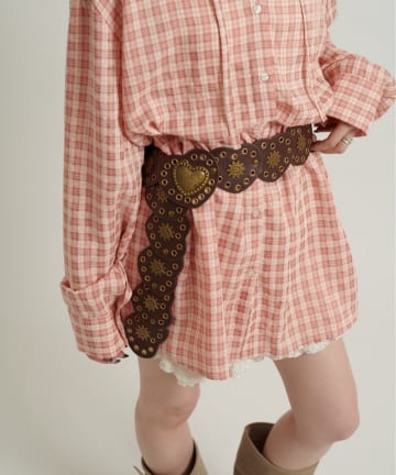 w closet(ダブルクローゼット) 【AMIKO's select】	ハートウエスタンベルト