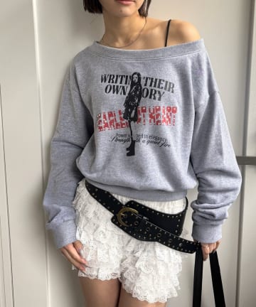 OUTLET(アウトレット) 【WHO'S WHO gallery】ラインストーンコンパクトオフショル