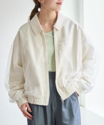 OUTLET(アウトレット) 【Kastane】B チュールレイヤードジャケット