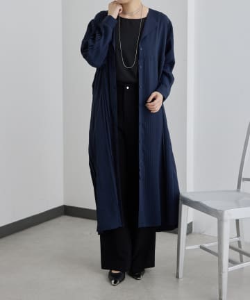 OUTLET(アウトレット) 【ear PAPILLONNER】Vネックプリーツワンピース