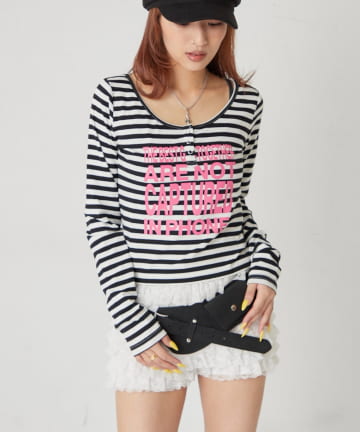 WHO’S WHO gallery(フーズフーギャラリー) 【WEB限定】メッセージドットリングヘンリートップス