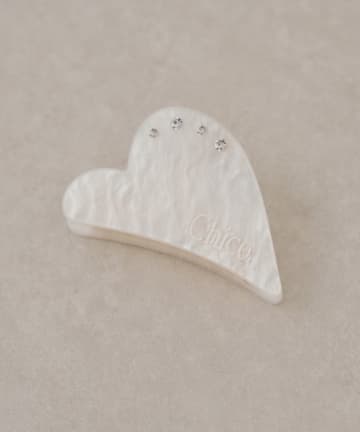 Chico(チコ) ビジュー付きハートヘアクリップ