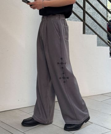 CIAOPANIC(チャオパニック) サイドステッチワイドスラックス