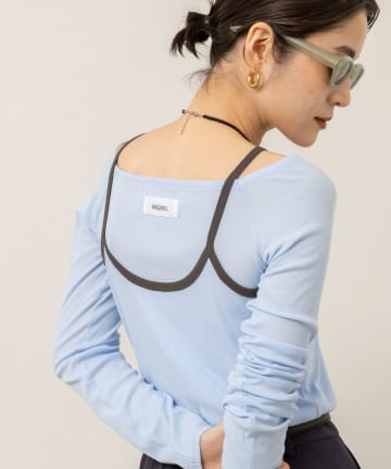 NOLLEY'S(ノーリーズ) 【MAQWEL/マクウェル】ウォッシャブルレイヤードプルオーバー