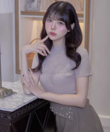 Belle Charme(ベルシャルム) BC Logo Rib Knit