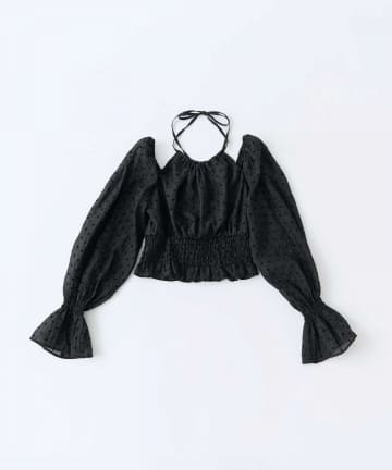 Belle Charme(ベルシャルム) Ribbon Choker Blouse