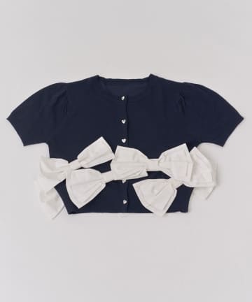 Belle Charme(ベルシャルム) Many Ribbon Cardigan