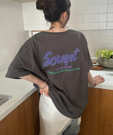 DISCOAT(ディスコート) 【Enlude】サガラ刺繍ロゴT《ユニセックス》