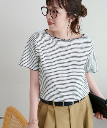 DISCOAT(ディスコート) ランダムリブメロープルオーバー