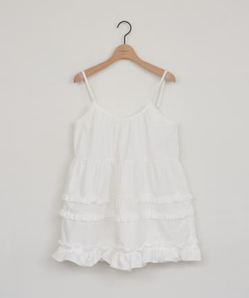 DISCOAT(ディスコート) 【umm.】裾フリルキャミチュニック