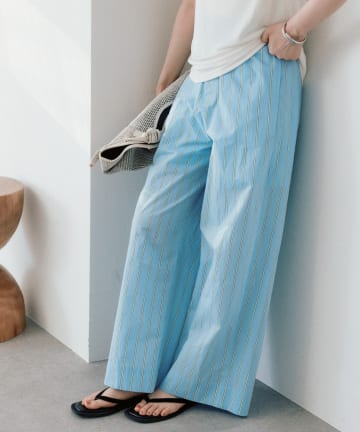 RIVE DROITE(リヴドロワ) 【トレンド感抜群】リラクシーストライプパンツ